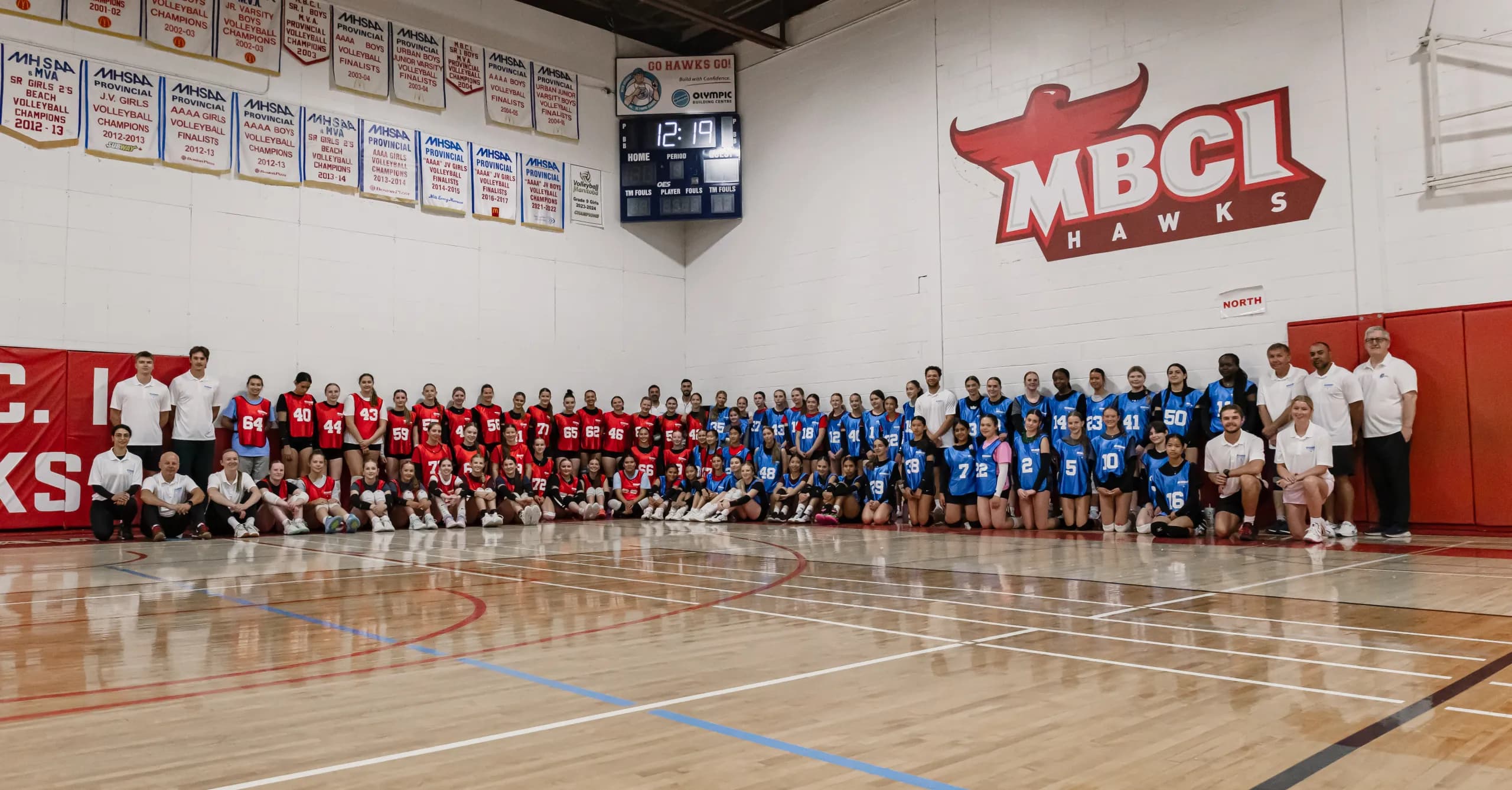 A club team travelling together on an international sport tour