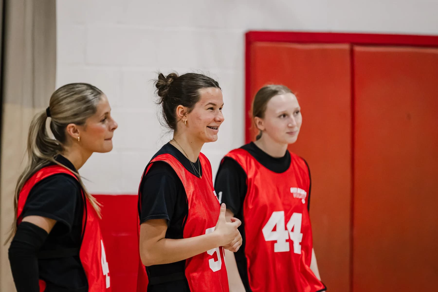 Volleyball athletes developing their game